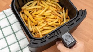 air fryer everyone forgets this very simple step for golden, crispy fries